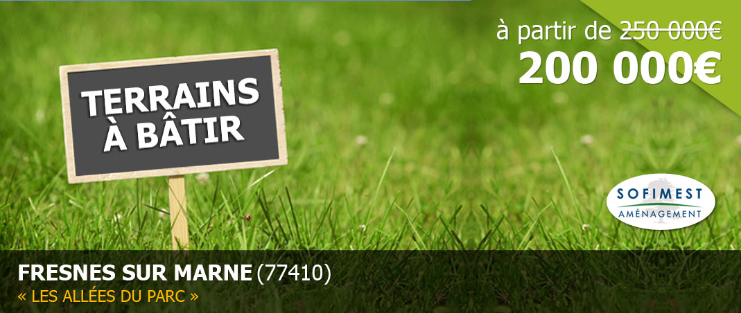 Terrains à vendre Fresnnes-sur-Marne