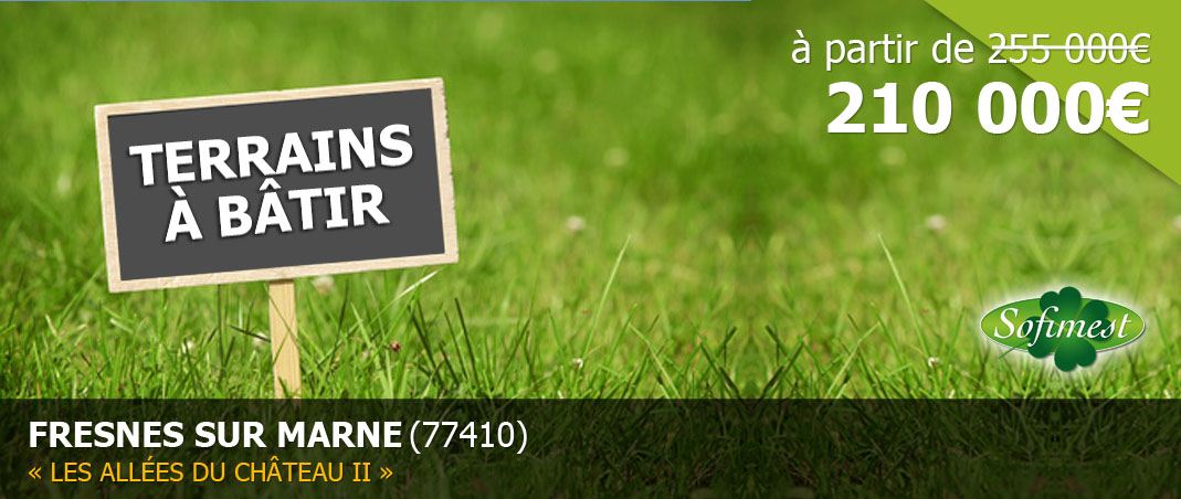 Terrains à vendre Fresnnes-sur-Marne